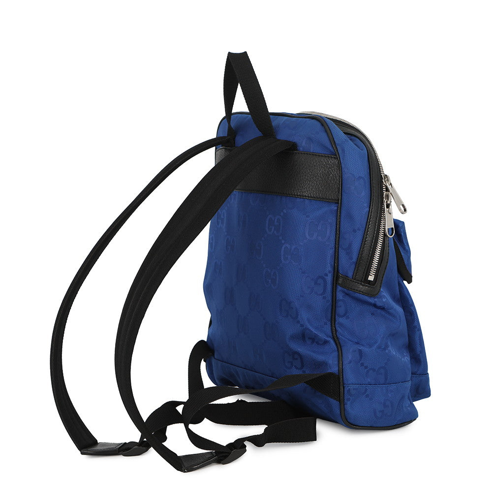 GUCCI Off the Grid Backpack Blue/Black644992 H9HON 4267 GGNylon Leather