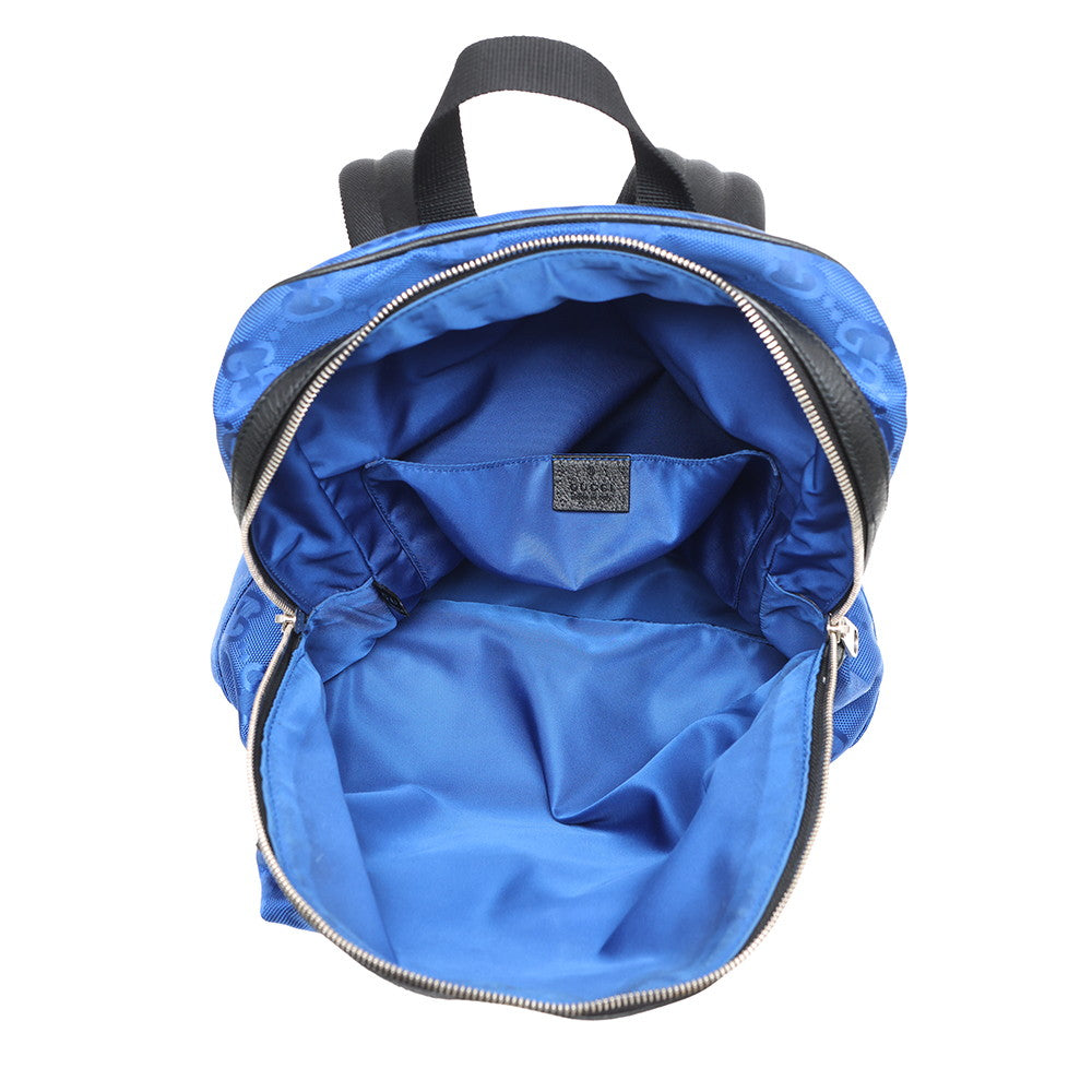 GUCCI Off the Grid Backpack Blue/Black644992 H9HON 4267 GGNylon Leather