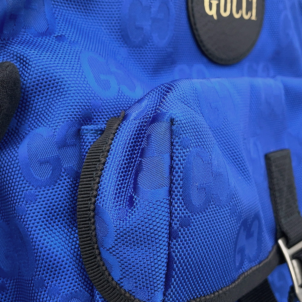 GUCCI Off the Grid Backpack Blue/Black644992 H9HON 4267 GGNylon Leather