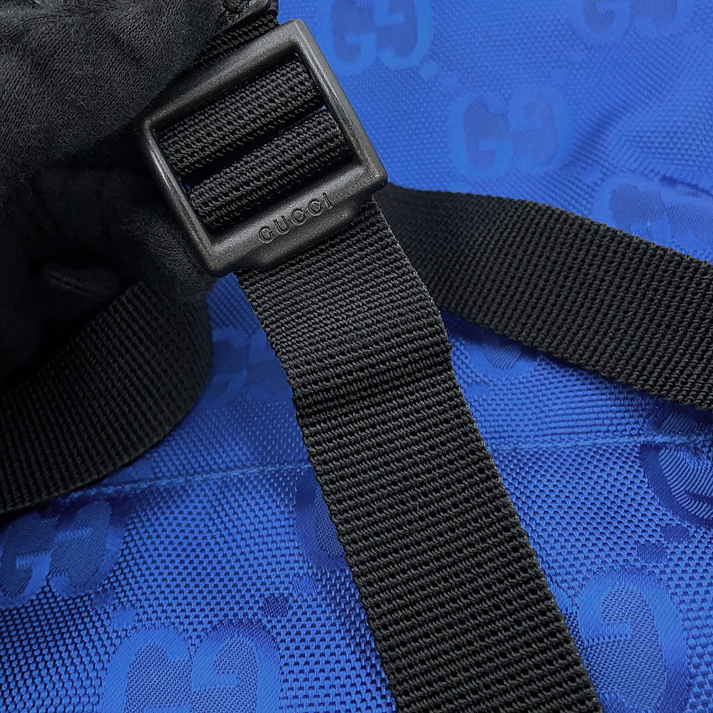 GUCCI Off the Grid Backpack Blue/Black644992 H9HON 4267 GGNylon Leather