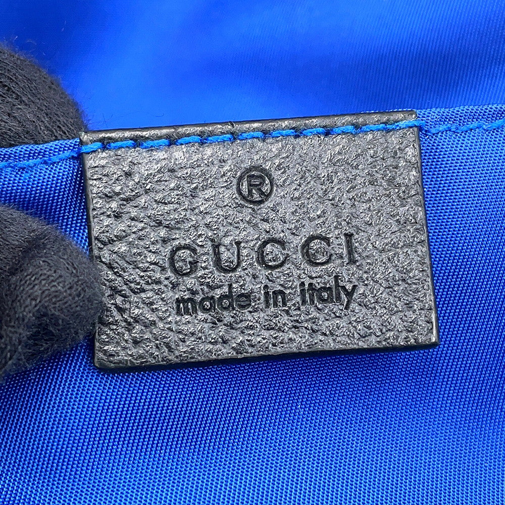 GUCCI Off the Grid Backpack Blue/Black644992 H9HON 4267 GGNylon Leather