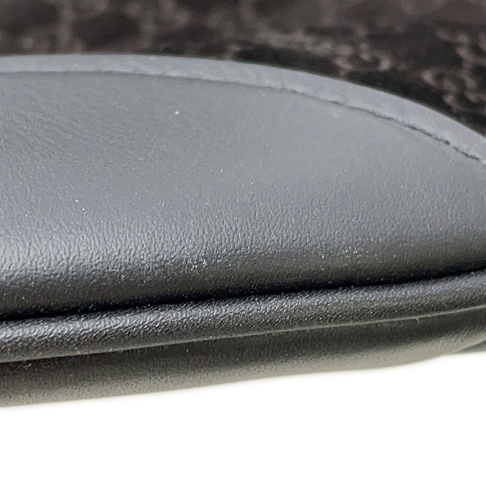 GUCCI GUCCI B Shoulder Bag Black834981 Micro GG Suede Leather