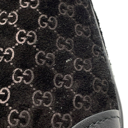 GUCCI GUCCI B Shoulder Bag Black834981 Micro GG Suede Leather