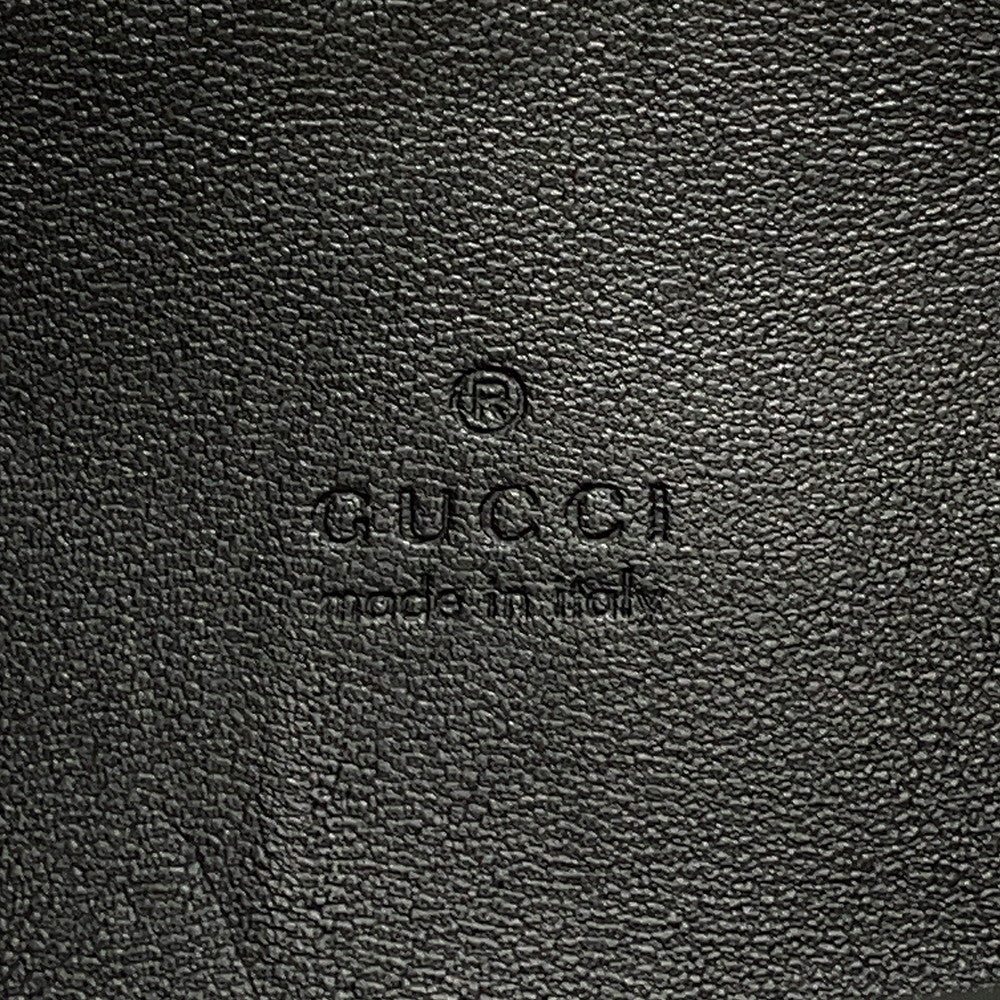 GUCCI GUCCI B Shoulder Bag Black834981 Micro GG Suede Leather