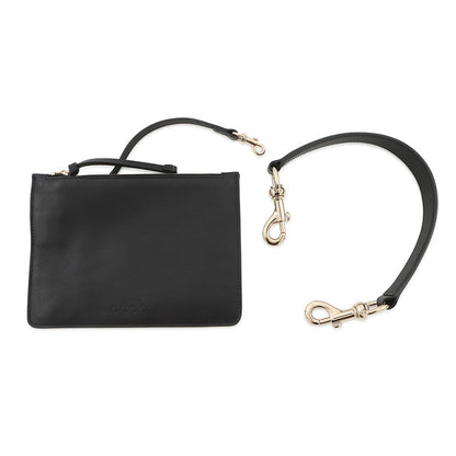 GUCCI GUCCI B One Shoulder Bag Beige/Black815924 Canvas Leather Size Medium