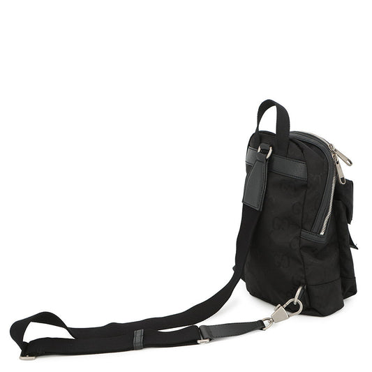 GUCCI GGNylon Off the Grid Sling Backpack Black658631 GGNylon Leather