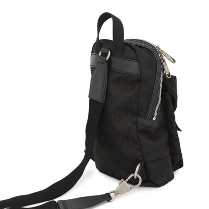 GUCCI GGNylon Off the Grid Sling Backpack Black658631 GGNylon Leather