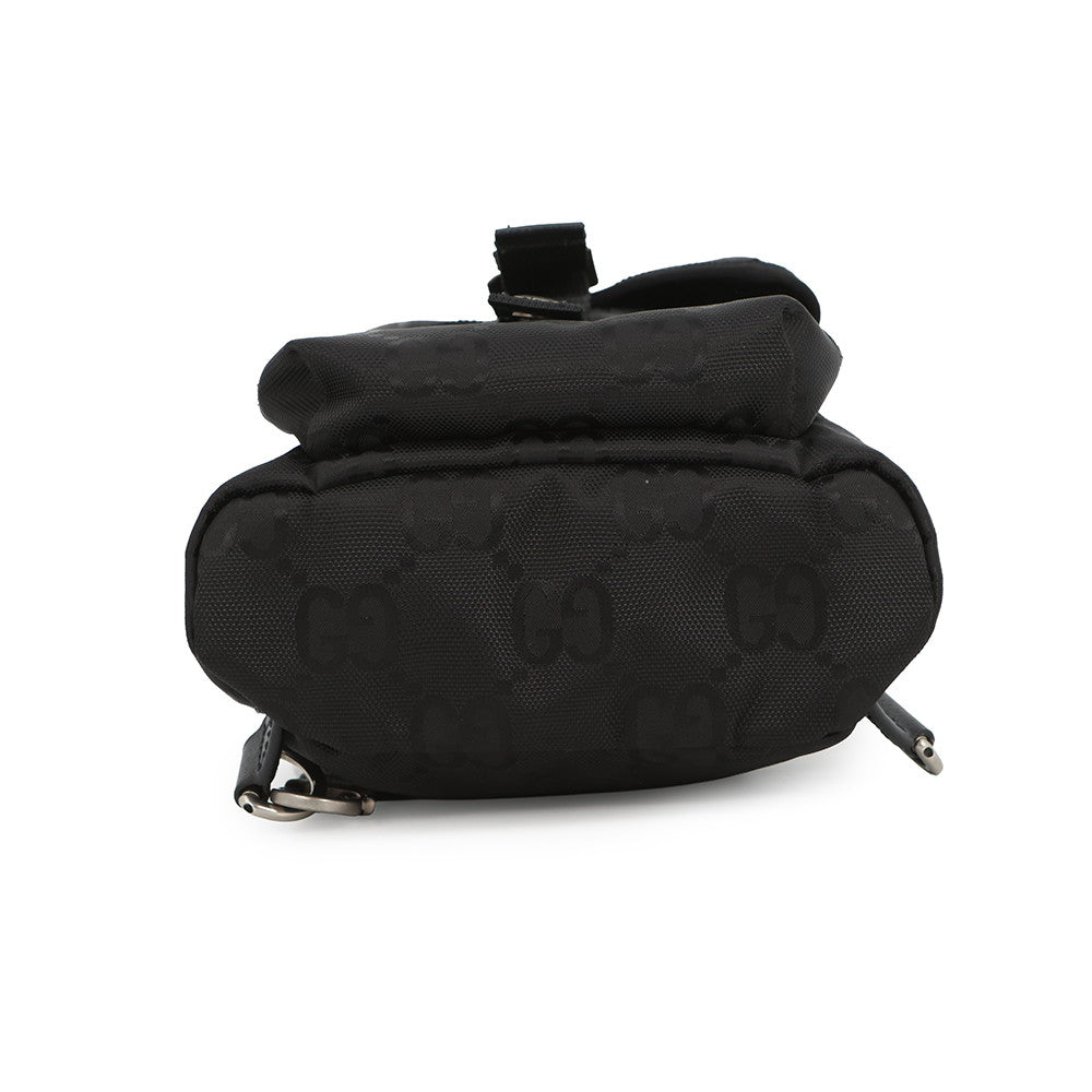GUCCI GGNylon Off the Grid Sling Backpack Black658631 GGNylon Leather