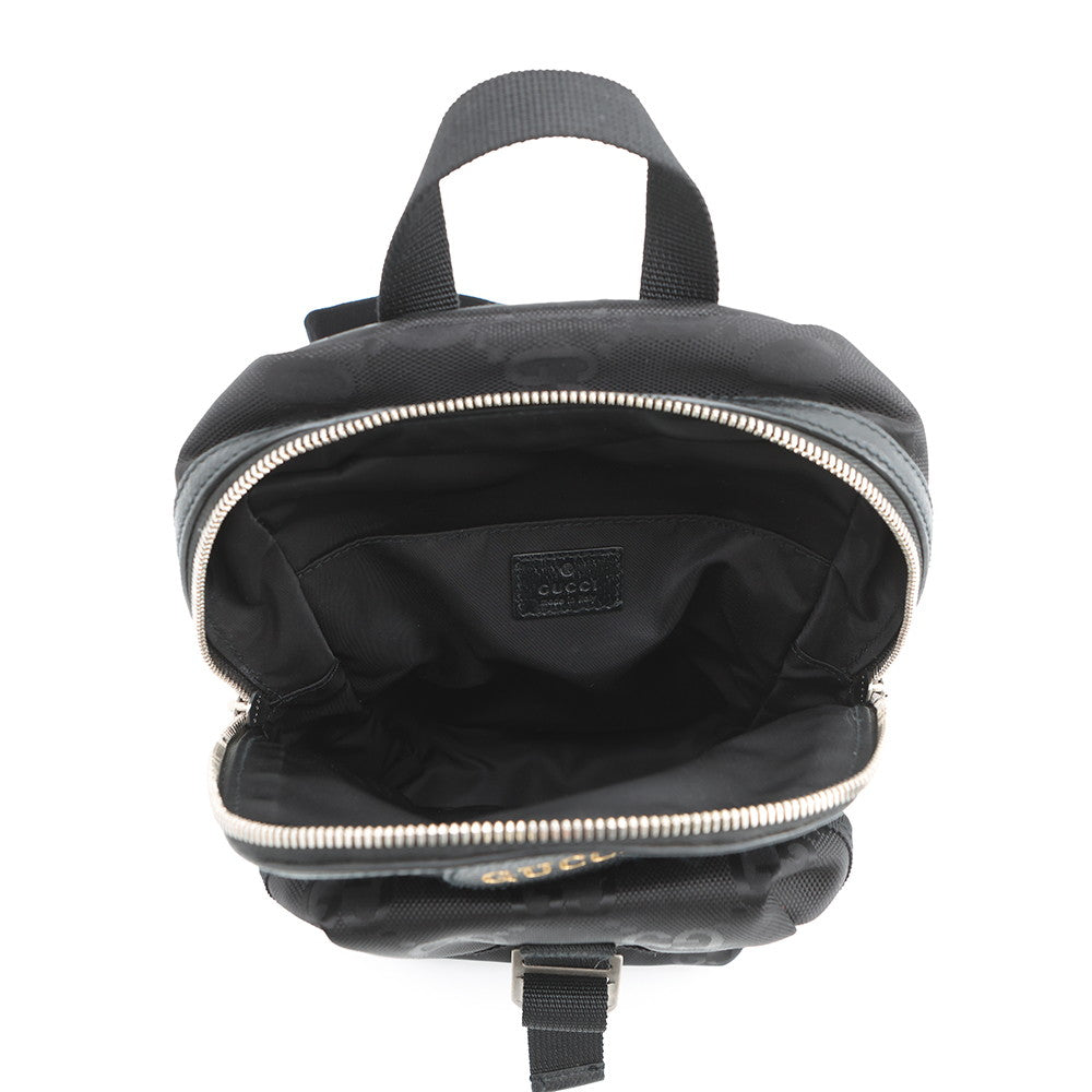 GUCCI GGNylon Off the Grid Sling Backpack Black658631 GGNylon Leather