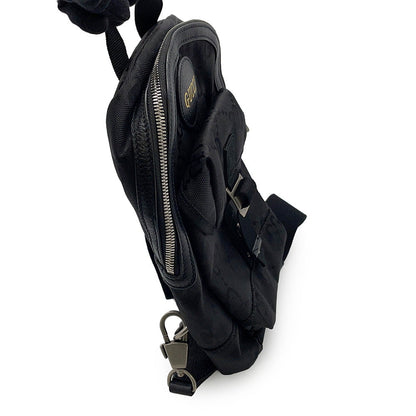 GUCCI GGNylon Off the Grid Sling Backpack Black658631 GGNylon Leather