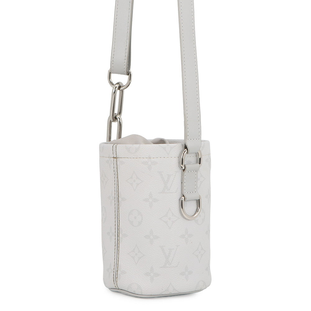 LOUIS VUITTON Chalk Nano Bag GrayM44631 WhiteMonogram