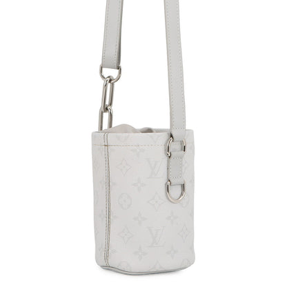 LOUIS VUITTON Chalk Nano Bag GrayM44631 WhiteMonogram