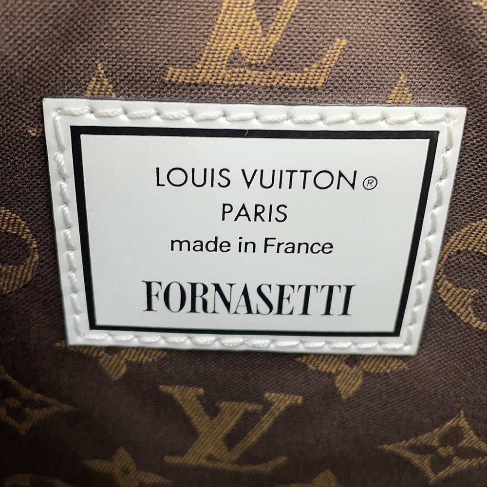 LOUIS VUITTON Noe White/BlackM59105 Calf Leather Atelier Fornasetti Size MM
