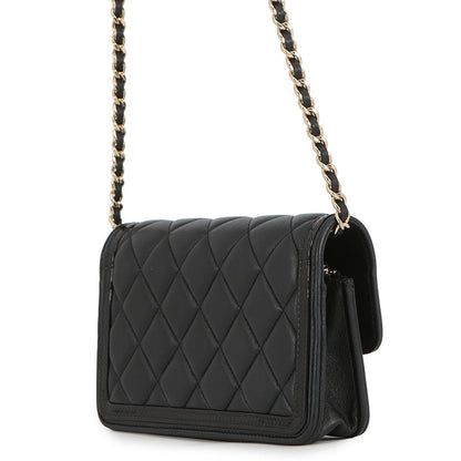 CHANEL Phone holder BlackAP3559 Lambskin Patent Leather