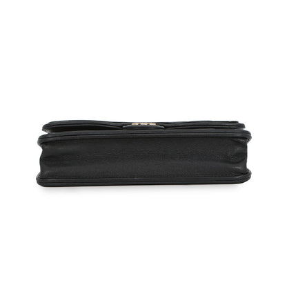 CHANEL Phone holder BlackAP3559 Lambskin Patent Leather