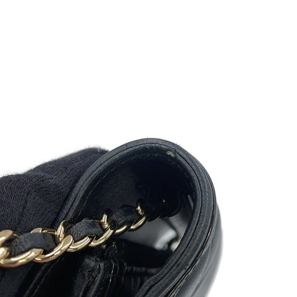 CHANEL Phone holder BlackAP3559 Lambskin Patent Leather