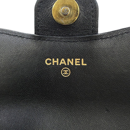 CHANEL Phone holder BlackAP3559 Lambskin Patent Leather