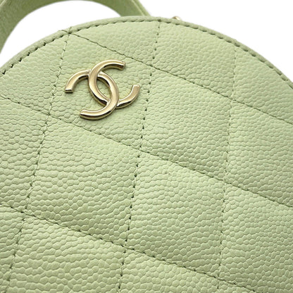 CHANEL Matelasse ChainShoulder Bag Light GreenAP2502 Caviar Leather