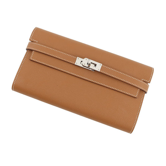 HERMES Kelly wallet Gold Epsom