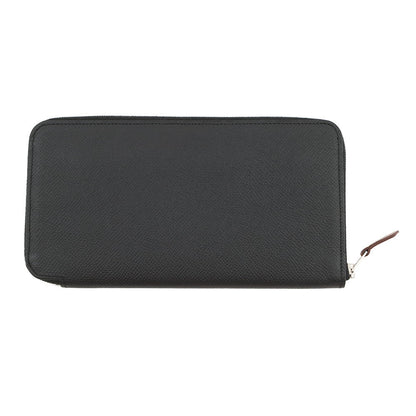 HERMES azap silk in long Black Epsom