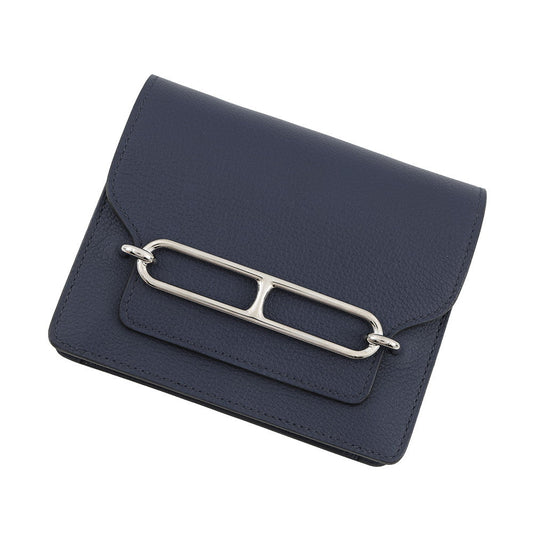 HERMES Roulis Roulis Slim Blue Nuit/Blue Zanzibar Evercolor
