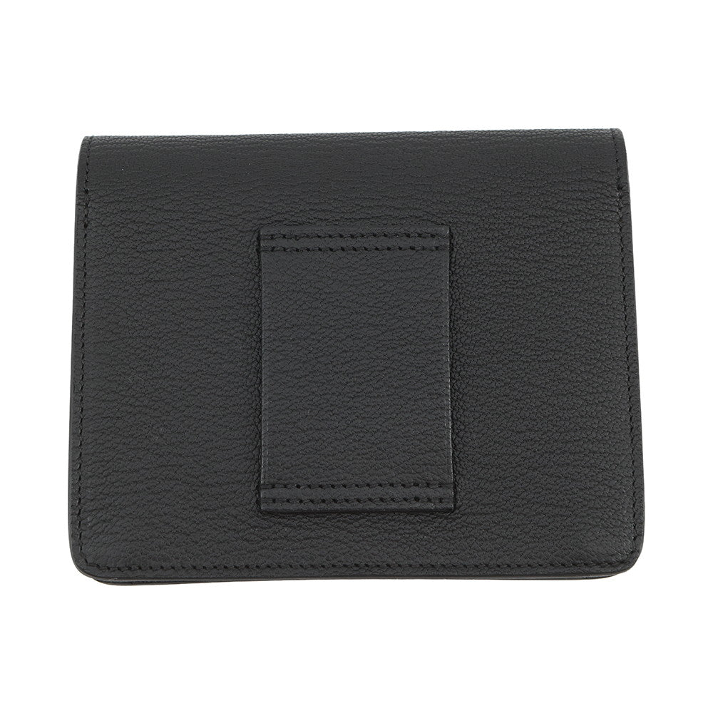 HERMES Roulis Roulis Slim Black Chevre Myzore Goatskin