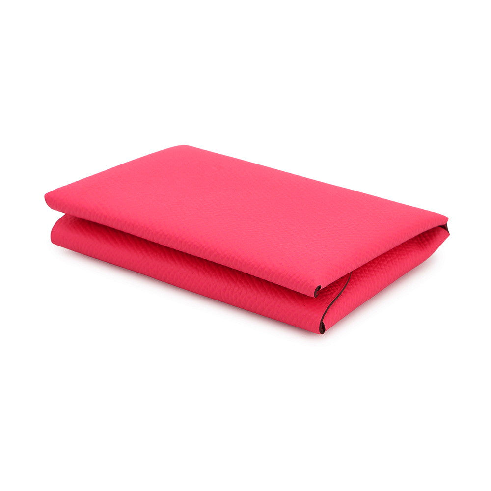 HERMES Calvi duo Pink Epsom
