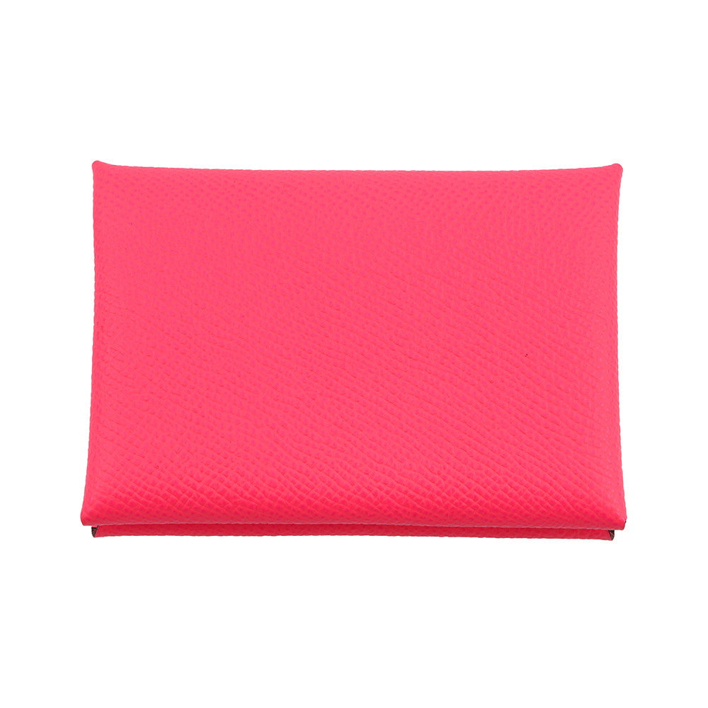 HERMES Calvi duo Pink Epsom