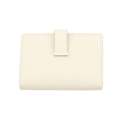 HERMES Bear Card Case Craie Epsom