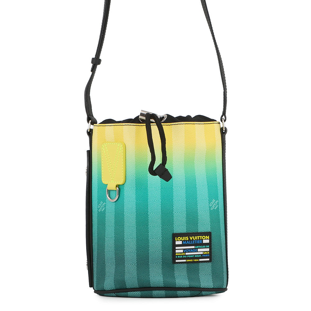 LOUIS VUITTON Sac Maran Messenger Green/YellowM59920 Damier stripe