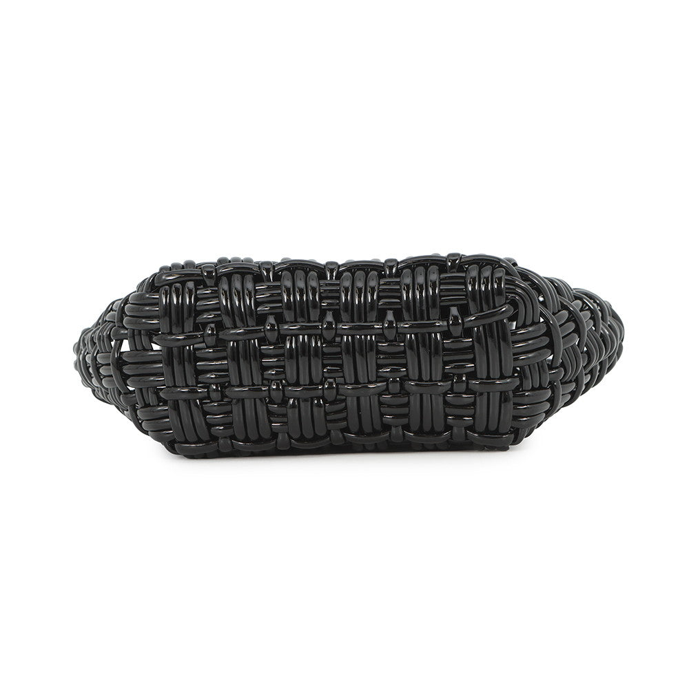 BALENCIAGA bistro Black678028 1000 Patent Leather Size XXS