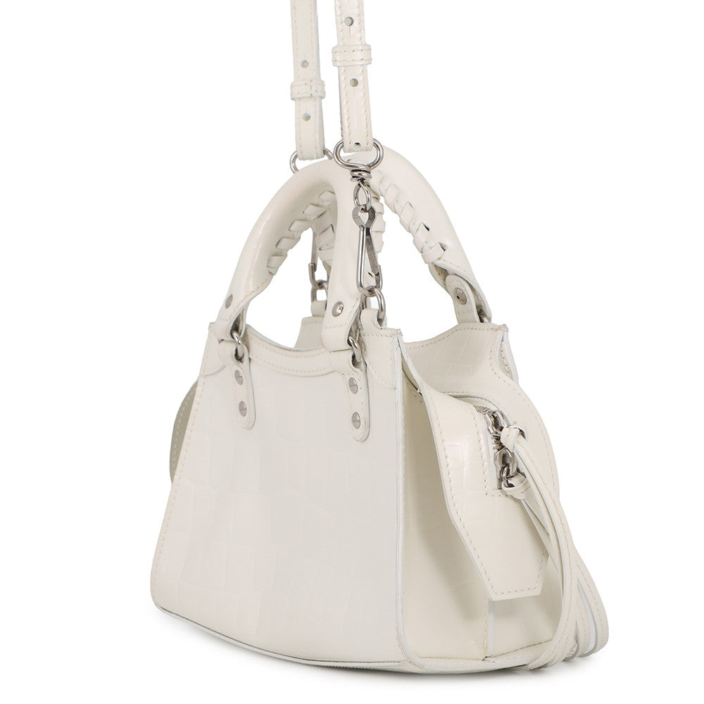 BALENCIAGA Neoclassic City White638524 9016 Leather Size Mini