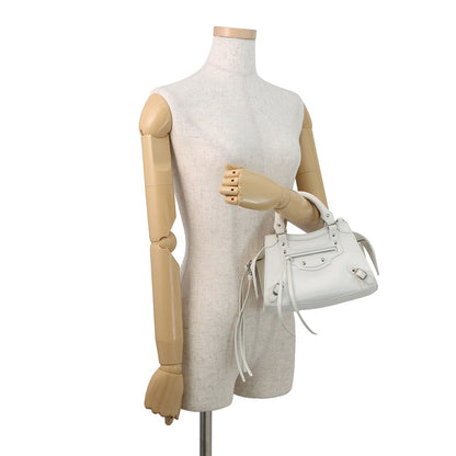 BALENCIAGA Neoclassic City White638524 9016 Leather Size Mini