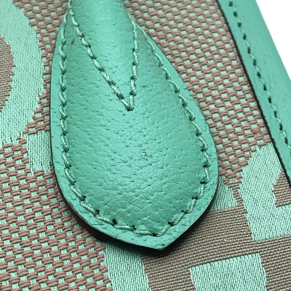 GUCCI Jumbo GG 2-way Mini Tote Beige/Light Green671623 Jumbo GG Canvas Leather