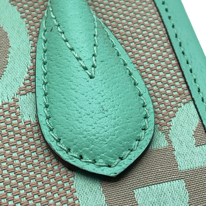 GUCCI Jumbo GG 2-way Mini Tote Beige/Light Green671623 Jumbo GG Canvas Leather