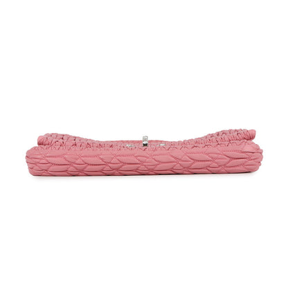 MIUMIU Nappa Crystal Shoulder Bag PinkRP0233 Leather