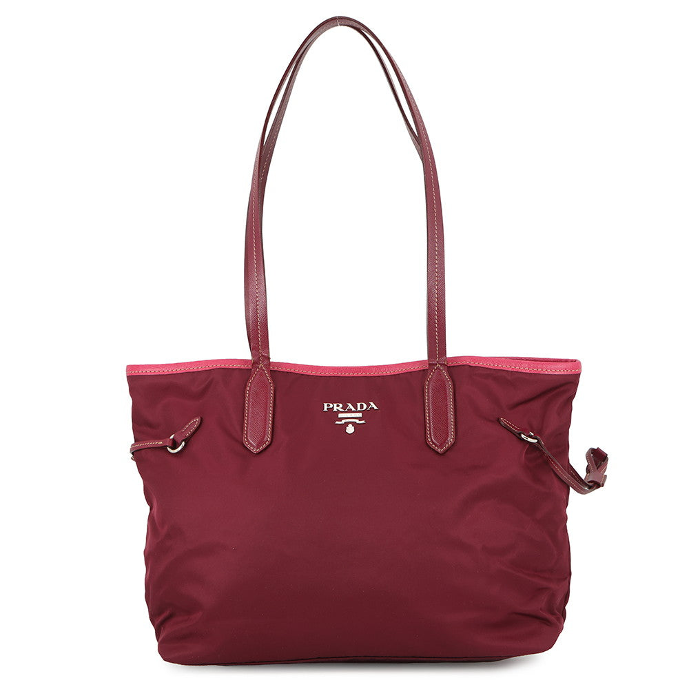 PRADA Tote Bag BordeauxBR3925_UHS_F0BSV Nylon Leather