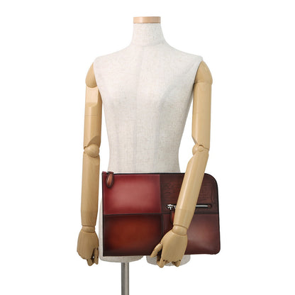 Berluti Calligraphy Nino Brown/Pink Leather Size TGM