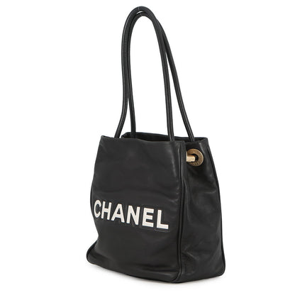 CHANEL Camellia Essential Tote Black/WhiteA20856 Lambskin