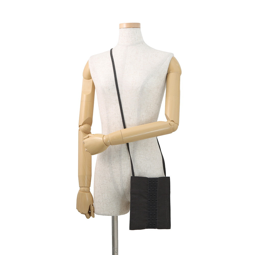 HERMES Her Line Pochette Gray Canvas