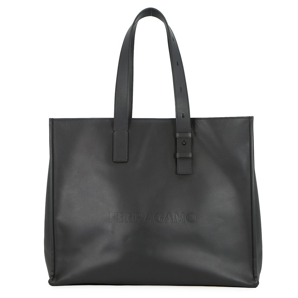 Ferragamo East-West Tote Bag Black241434 769587 Leather