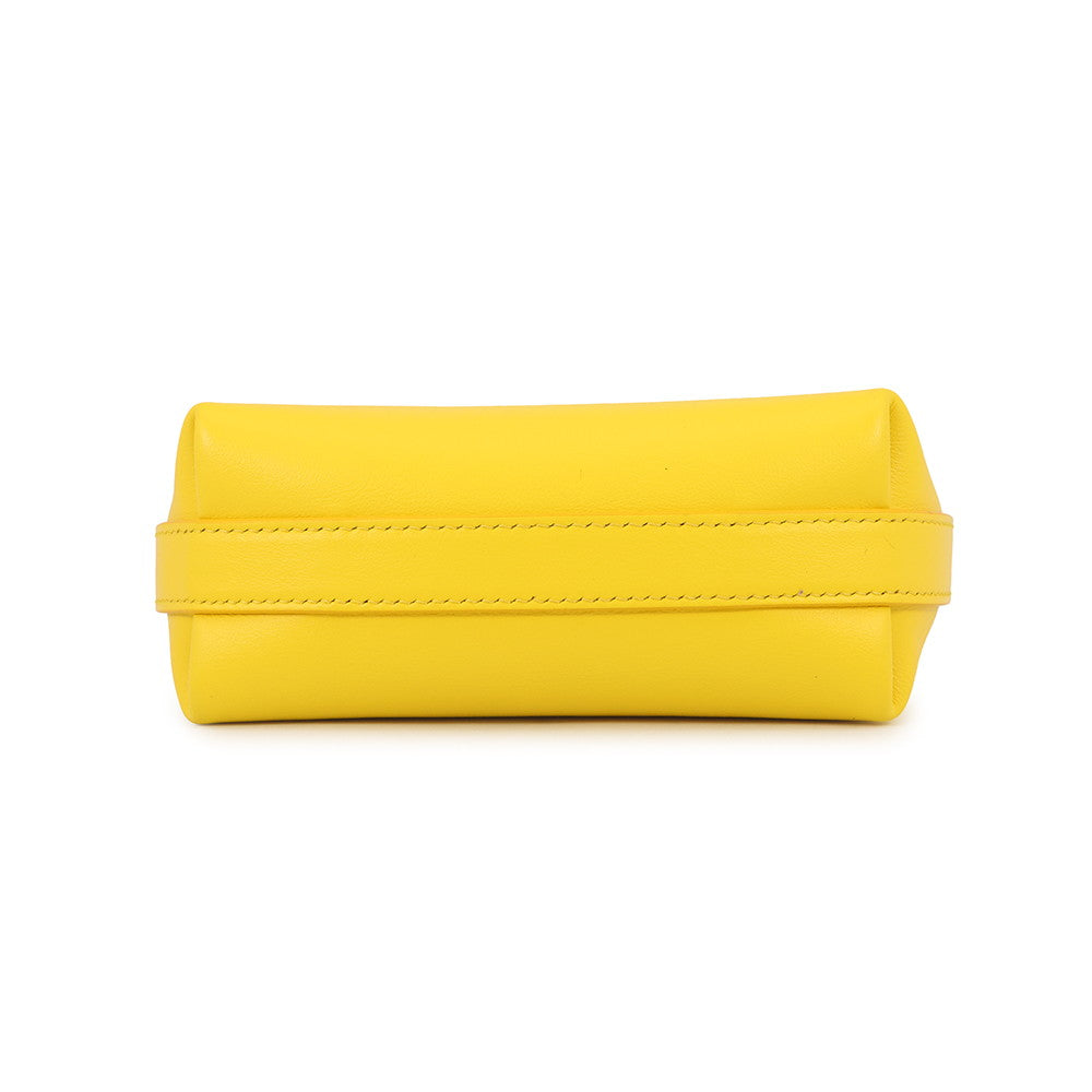 Ferragamo Hug Phone Holder Yellow220650 770895 Calf Leather