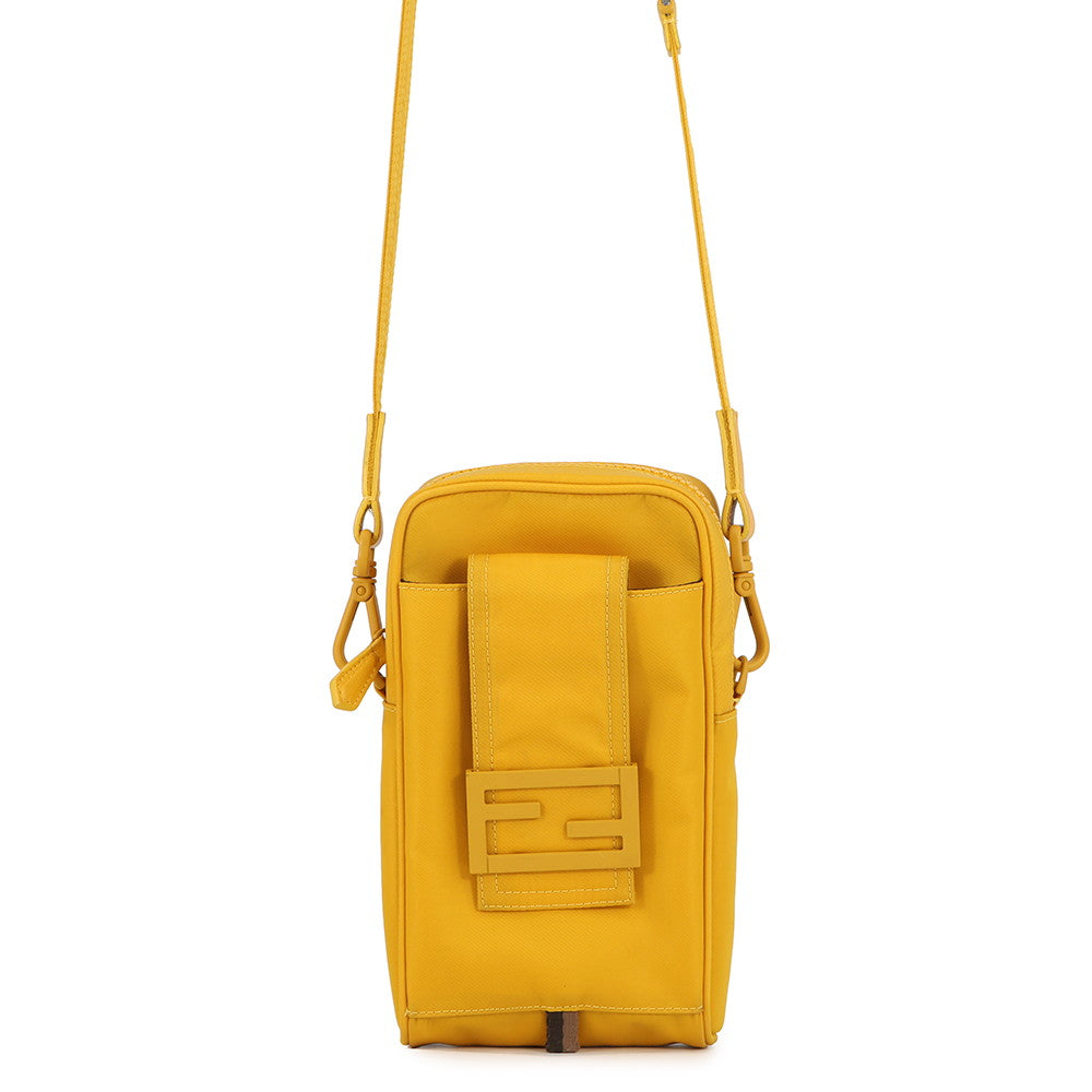 FENDI Baguette Phone Pouch Yellow7AS056 Nylon