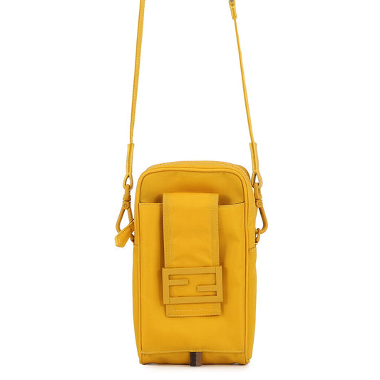 FENDI Baguette Phone Pouch Yellow7AS056 Nylon
