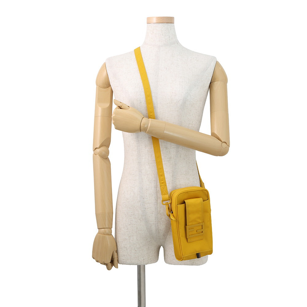 FENDI Baguette Phone Pouch Yellow7AS056 Nylon