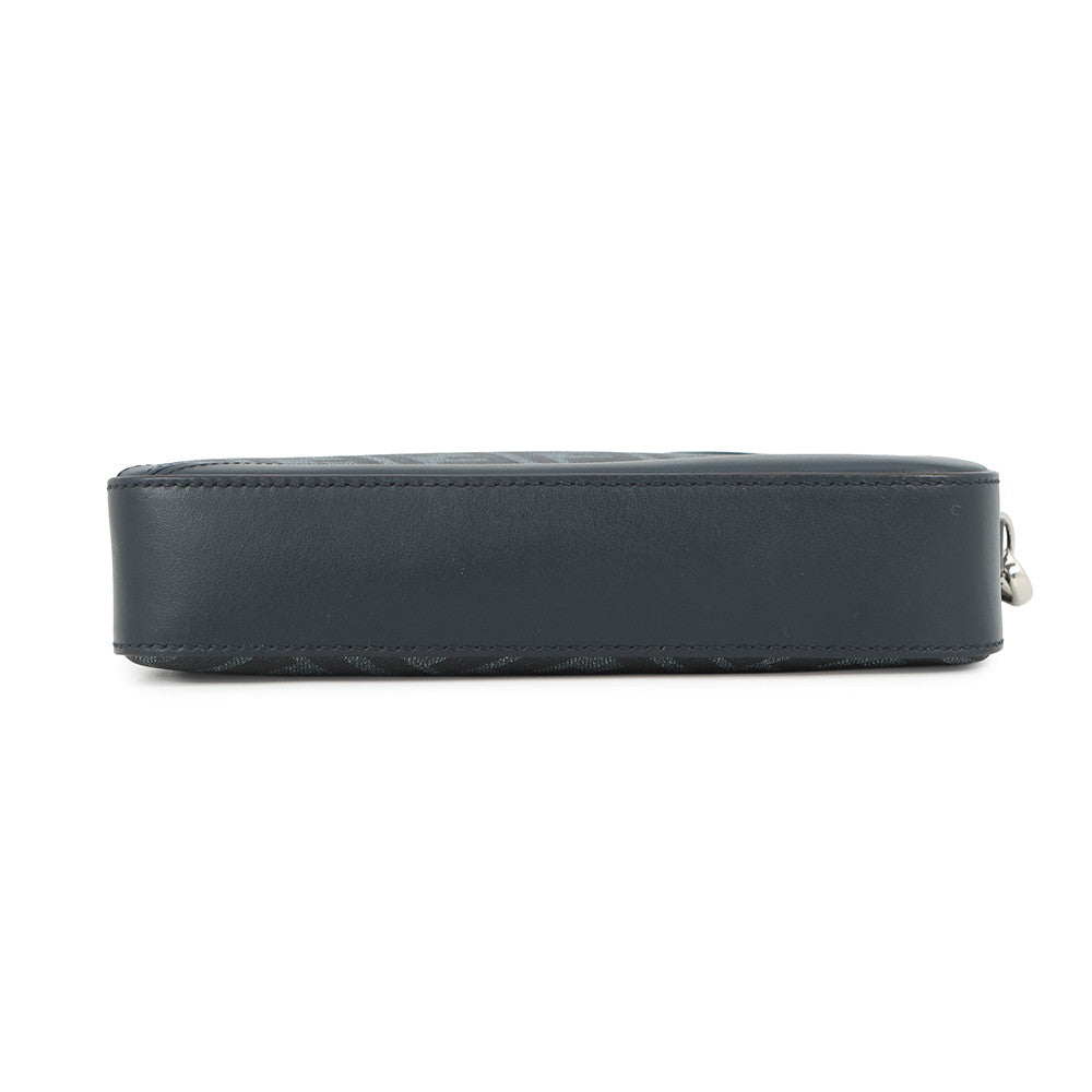 FENDI Diagonal Camera Case Navy7M0286 ASIC PVC Leather