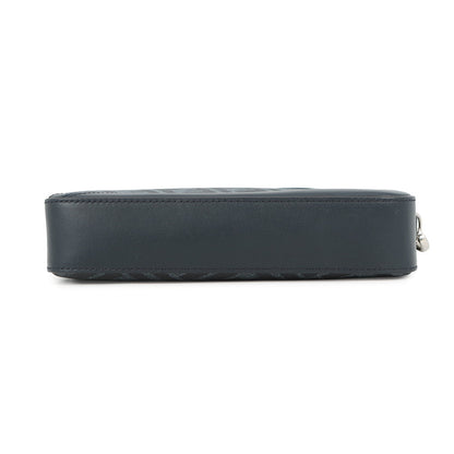 FENDI Diagonal Camera Case Navy7M0286 ASIC PVC Leather