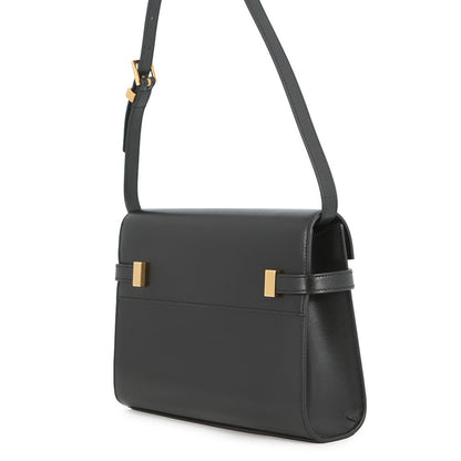 SAINT LAURENT PARIS Manhattan Shoulder Bag Black6756260SX0W1000 Calf Leather Size Small