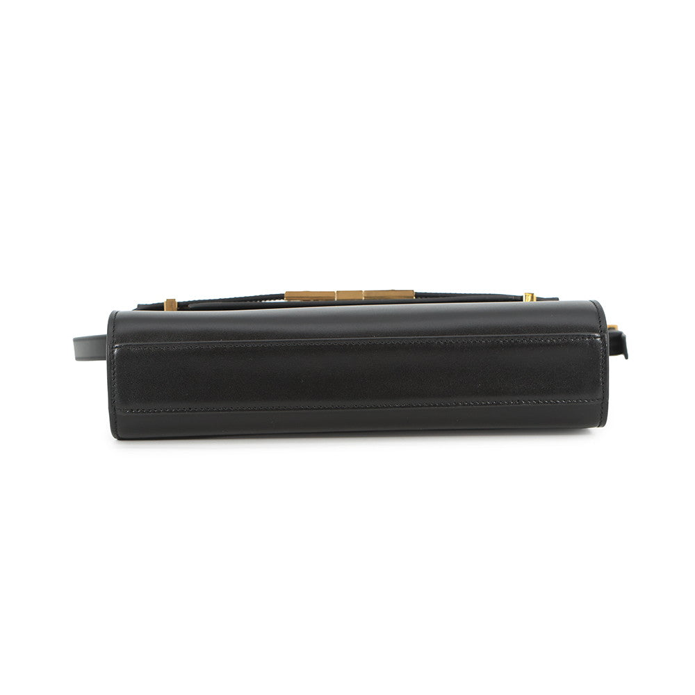 SAINT LAURENT PARIS Manhattan Shoulder Bag Black6756260SX0W1000 Calf Leather Size Small
