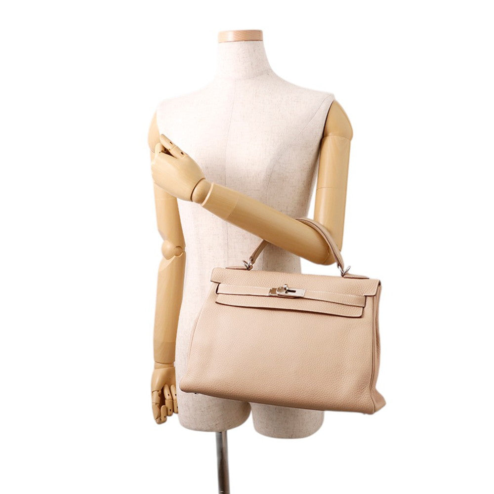HERMES Kelly Retourne Argile Taurillon Clemence Size 32
